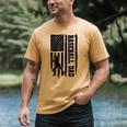 Baseball Dad Retro American USA Flag Baseball Father's Day Men's Comfort Colors T-Shirt Mustard Baseball Dad Retro American USA Flag Baseball Father's Day Men's Comfort Colors T-Shirt Mustard