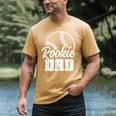 Baseball Dad Softball Game Rookie Dad Baseball Men's Comfort Colors T-Shirt Mustard