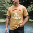 Baseball Dad The Only Thing I Throw Is My Money Father Daddy Men's Comfort Colors T-Shirt Mustard