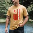 Baseball Dad Usa American Flag Patriotic Dad Father's Day Men's Comfort Colors T-Shirt Mustard Baseball Dad Usa American Flag Patriotic Dad Father's Day Men's Comfort Colors T-Shirt Mustard