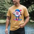 Baseball Drip 8th 8 Year Old Birthday Boys Pitcher Player Men's Comfort Colors T-Shirt Mustard Baseball Drip 8th 8 Year Old Birthday Boys Pitcher Player Men's Comfort Colors T-Shirt Mustard