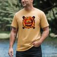 Baseball Drip Angry Lava Slime Ball Graphic Men's Comfort Colors T-Shirt Mustard Baseball Drip Angry Lava Slime Ball Graphic Men's Comfort Colors T-Shirt Mustard