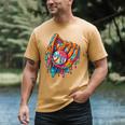 Baseball Drip Ice Cream Sprinkles Baseball Glove For Boys Men's Comfort Colors T-Shirt Mustard