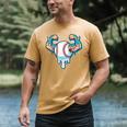 Baseball Drip Ice Cream Strong Character Men's Comfort Colors T-Shirt Mustard Baseball Drip Ice Cream Strong Character Men's Comfort Colors T-Shirt Mustard