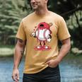 Baseball Drip Icecream Boy Kids Valentine Men's Comfort Colors T-Shirt Mustard