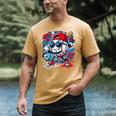 Baseball Drip Icecream Heart Valentine Day Boys Kids Red Men's Comfort Colors T-Shirt Mustard Baseball Drip Icecream Heart Valentine Day Boys Kids Red Men's Comfort Colors T-Shirt Mustard