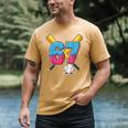 Baseball Drip Number 67 Player 67th Birthday Meme Gen Alpha Men's Comfort Colors T-Shirt Mustard