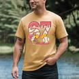 Baseball Drip Number 67 Player Ice Cream Or 67th Birthday Men's Comfort Colors T-Shirt Mustard Baseball Drip Number 67 Player Ice Cream Or 67th Birthday Men's Comfort Colors T-Shirt Mustard