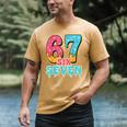 Baseball Drip Number 67 Player Trendy 6 7 Meme Men's Comfort Colors T-Shirt Mustard