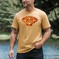 Baseball Dripping Waffle Field Men's Comfort Colors T-Shirt Mustard