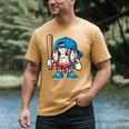 Baseball Drippy Style Apparel For Boys Youth Cool Baseball Men's Comfort Colors T-Shirt Mustard