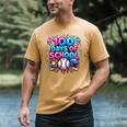 Baseball Ice Cream Drip 100 Days Of School Student Teacher Men's Comfort Colors T-Shirt Mustard