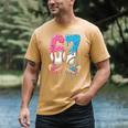 Baseball Ice Cream Drip 67 Hands Six Seven Boys Men's Comfort Colors T-Shirt Mustard