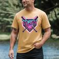 Baseball Ice Cream Drip Pitcher Filthy Men's Comfort Colors T-Shirt Mustard Baseball Ice Cream Drip Pitcher Filthy Men's Comfort Colors T-Shirt Mustard