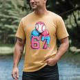 Baseball Ice Cream Drip Six Seven Gen Alpha Meme 67 Men's Comfort Colors T-Shirt Mustard Baseball Ice Cream Drip Six Seven Gen Alpha Meme 67 Men's Comfort Colors T-Shirt Mustard