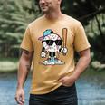 Baseball Ice Cream Drip Sports Boys Kids Youth Men Men's Comfort Colors T-Shirt Mustard Baseball Ice Cream Drip Sports Boys Kids Youth Men Men's Comfort Colors T-Shirt Mustard