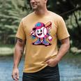 Baseball Ice Cream Shirt Cool Baseball Drip For Boys Men's Comfort Colors T-Shirt Mustard Baseball Ice Cream Shirt Cool Baseball Drip For Boys Men's Comfort Colors T-Shirt Mustard