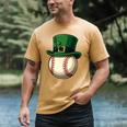 Baseball Leprechaun Hat Saint Patrick Retro Men's Comfort Colors T-Shirt Mustard Baseball Leprechaun Hat Saint Patrick Retro Men's Comfort Colors T-Shirt Mustard