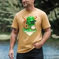Baseball Life Style Ice Cream Drip Green Men's Comfort Colors T-Shirt Mustard Baseball Life Style Ice Cream Drip Green Men's Comfort Colors T-Shirt Mustard