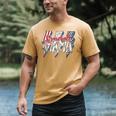 Baseball Mama Lightning Bolt Checkered Varsity Mother's Day Men's Comfort Colors T-Shirt Mustard Baseball Mama Lightning Bolt Checkered Varsity Mother's Day Men's Comfort Colors T-Shirt Mustard