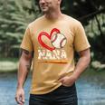 Baseball Nana Baseball Heart Family Matching Men's Comfort Colors T-Shirt Mustard Baseball Nana Baseball Heart Family Matching Men's Comfort Colors T-Shirt Mustard