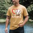 Baseball Nona Family Matching Cute Baseball Lover Men's Comfort Colors T-Shirt Mustard
