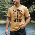 Baseball Senior Mom 2026 The Final Inning Men's Comfort Colors T-Shirt Mustard Baseball Senior Mom 2026 The Final Inning Men's Comfort Colors T-Shirt Mustard