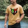 Baseball Six Seven 67 Meme Ice Cream Drip Xmas Women Men Men's Comfort Colors T-Shirt Mustard Baseball Six Seven 67 Meme Ice Cream Drip Xmas Women Men Men's Comfort Colors T-Shirt Mustard