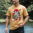 Baseball Skeleton Halloween Playing Men's Comfort Colors T-Shirt Mustard Baseball Skeleton Halloween Playing Men's Comfort Colors T-Shirt Mustard
