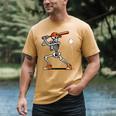 Baseball Skeleton Spooky Boys Halloween Baseball Player Men's Comfort Colors T-Shirt Mustard Baseball Skeleton Spooky Boys Halloween Baseball Player Men's Comfort Colors T-Shirt Mustard