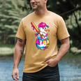 Baseball Snowman Drip Christmas Baseball Boys Men Kids Men's Comfort Colors T-Shirt Mustard