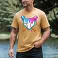 Baseball Sport Respect The Drip Boys Baseball Men's Comfort Colors T-Shirt Mustard Baseball Sport Respect The Drip Boys Baseball Men's Comfort Colors T-Shirt Mustard