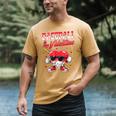 Baseball Is My Valentine Shirt Heart Drip Baseball Lovers Men's Comfort Colors T-Shirt Mustard