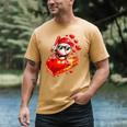 Baseball Valentine's Day Drip Ice Cream Team Men's Comfort Colors T-Shirt Mustard Baseball Valentine's Day Drip Ice Cream Team Men's Comfort Colors T-Shirt Mustard