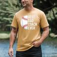 Best Baseball Dad Coach Ever Retro Father Baseball Coach Dad Men's Comfort Colors T-Shirt Mustard Best Baseball Dad Coach Ever Retro Father Baseball Coach Dad Men's Comfort Colors T-Shirt Mustard