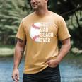 Best Baseball Dad Coach Ever Retro Father Baseball Coach Dad Premium Men's Comfort Colors T-Shirt Mustard Best Baseball Dad Coach Ever Retro Father Baseball Coach Dad Premium Men's Comfort Colors T-Shirt Mustard