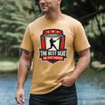 The Best Seat In The House Bucket Dad Baseball Dad Men's Comfort Colors T-Shirt Mustard