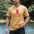 Boston Lovers Skyline Retro Baseball Heartbeat Men Women Men's Comfort Colors T-Shirt Mustard Boston Lovers Skyline Retro Baseball Heartbeat Men Women Men's Comfort Colors T-Shirt Mustard
