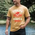 Boys Baseball Valentines Day Stealing Hearts Valentine Kids Men's Comfort Colors T-Shirt Mustard Boys Baseball Valentines Day Stealing Hearts Valentine Kids Men's Comfort Colors T-Shirt Mustard