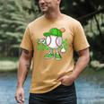 Boys St Patricks Day Baseball Player Pitcher Coach Kids Men's Comfort Colors T-Shirt Mustard Boys St Patricks Day Baseball Player Pitcher Coach Kids Men's Comfort Colors T-Shirt Mustard