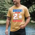 Bruh It's My 2nd Birthday Boy Baseball Themed Party Men's Comfort Colors T-Shirt Mustard Bruh It's My 2nd Birthday Boy Baseball Themed Party Men's Comfort Colors T-Shirt Mustard