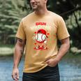 Bruh Valentine Baseball Drip Icecream Apparel Men Youth Boys Men's Comfort Colors T-Shirt Mustard