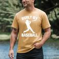 Built By Baseball Baseball For Men Women Boys Players Men's Comfort Colors T-Shirt Mustard Built By Baseball Baseball For Men Women Boys Players Men's Comfort Colors T-Shirt Mustard