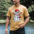 Christmas Baseball Snowman Xmas Pajamas Women Men Boys Men's Comfort Colors T-Shirt Mustard Christmas Baseball Snowman Xmas Pajamas Women Men Boys Men's Comfort Colors T-Shirt Mustard