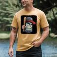Cool Dollar Bill Guy With Cap And Baseball Costume Premium Tri-Blend Men's Comfort Colors T-Shirt Mustard Cool Dollar Bill Guy With Cap And Baseball Costume Premium Tri-Blend Men's Comfort Colors T-Shirt Mustard