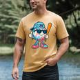 Cool Ice Cream Drip Baseball Drip For Boys Sports Kids Men's Comfort Colors T-Shirt Mustard Cool Ice Cream Drip Baseball Drip For Boys Sports Kids Men's Comfort Colors T-Shirt Mustard