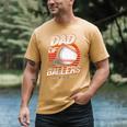 Dad Of Ballers Shirt Volleyball Baseball Dad Of Baller Men's Comfort Colors T-Shirt Mustard Dad Of Ballers Shirt Volleyball Baseball Dad Of Baller Men's Comfort Colors T-Shirt Mustard