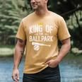 Dad Baseball For Men Baseball Dad King Of Ballpark Men's Comfort Colors T-Shirt Mustard Dad Baseball For Men Baseball Dad King Of Ballpark Men's Comfort Colors T-Shirt Mustard