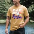 Dad Rookie Of Year 1st Birthday Baseball Theme Matching Men's Comfort Colors T-Shirt Mustard Dad Rookie Of Year 1st Birthday Baseball Theme Matching Men's Comfort Colors T-Shirt Mustard