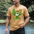 Drip Baseball Irish Shamrock St Patricks Men Boy Kid Men's Comfort Colors T-Shirt Mustard Drip Baseball Irish Shamrock St Patricks Men Boy Kid Men's Comfort Colors T-Shirt Mustard